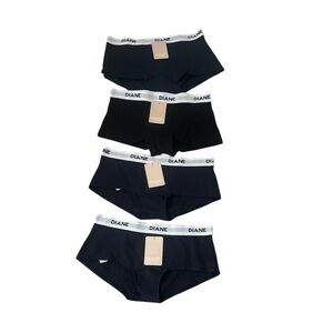 Women’s Cotton Boxer Shorts Lot 4 – High Waist Underwear, New, Size M